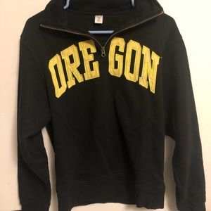 University of Oregon Half Zip up Sweatshirt